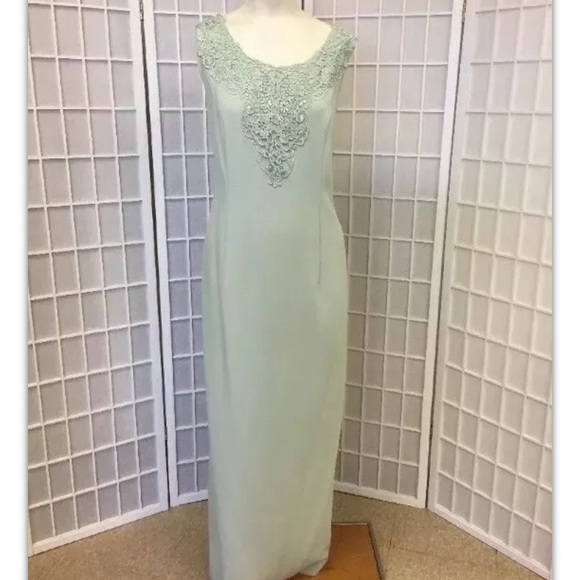 Moshita Couture, dress, cocktail, green, size 10.: - Picture 1 of 5
